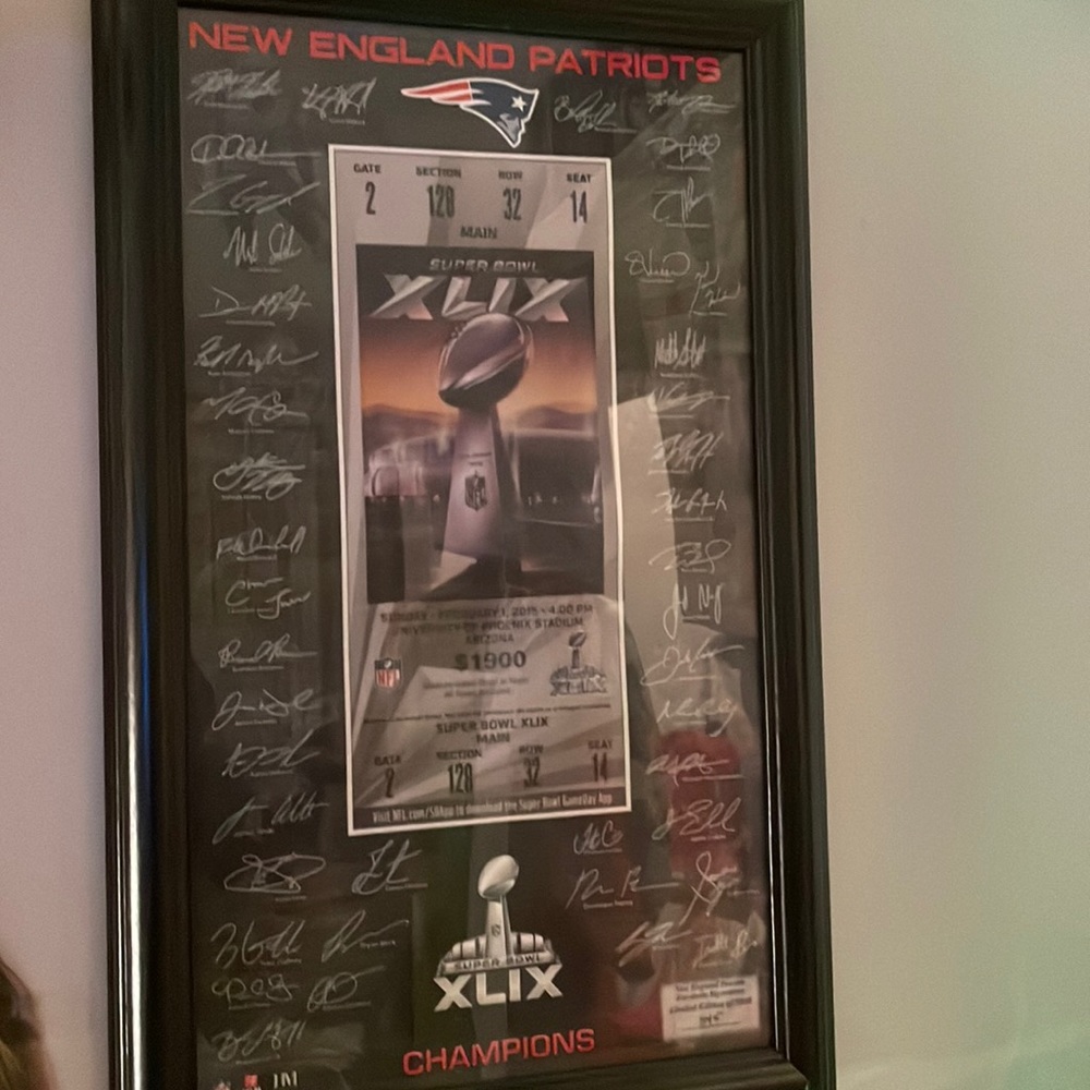 Superbowl 49 Memorabilia Ticket